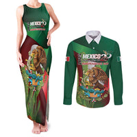 Mexico Independence Day 2025 Couples Matching Tank Maxi Dress and Long Sleeve Button Shirt 215th Anniversary Estados Unidos Mexicanos - Wonder Print Shop