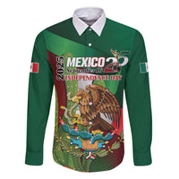 Mexico Independence Day 2025 Family Matching Long Sleeve Bodycon Dress and Hawaiian Shirt 215th Anniversary Estados Unidos Mexicanos - Wonder Print Shop