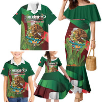 Mexico Independence Day 2025 Family Matching Mermaid Dress and Hawaiian Shirt 215th Anniversary Estados Unidos Mexicanos - Wonder Print Shop