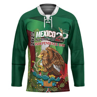 Mexico Independence Day 2025 Hockey Jersey 215th Anniversary Estados Unidos Mexicanos - Wonder Print Shop