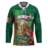 Mexico Independence Day 2025 Hockey Jersey 215th Anniversary Estados Unidos Mexicanos - Wonder Print Shop