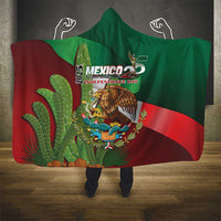 Mexico Independence Day 2025 Hooded Blanket 215th Anniversary Estados Unidos Mexicanos - Wonder Print Shop