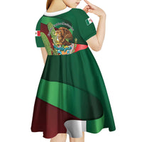 Mexico Independence Day 2025 Kid Short Sleeve Dress 215th Anniversary Estados Unidos Mexicanos - Wonder Print Shop