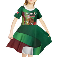 Mexico Independence Day 2025 Kid Short Sleeve Dress 215th Anniversary Estados Unidos Mexicanos - Wonder Print Shop