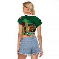 Mexico Independence Day 2025 Raglan Cropped T Shirt 215th Anniversary Estados Unidos Mexicanos - Wonder Print Shop