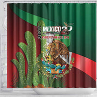 Mexico Independence Day 2025 Shower Curtain 215th Anniversary Estados Unidos Mexicanos - Wonder Print Shop