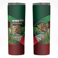 Mexico Independence Day 2025 Skinny Tumbler 215th Anniversary Estados Unidos Mexicanos - Wonder Print Shop