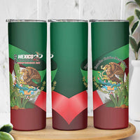 Mexico Independence Day 2025 Skinny Tumbler 215th Anniversary Estados Unidos Mexicanos - Wonder Print Shop