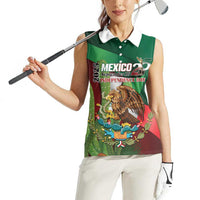 Mexico Independence Day 2025 Women Sleeveless Polo Shirt 215th Anniversary Estados Unidos Mexicanos - Wonder Print Shop