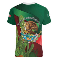 Mexico Independence Day 2025 Women V-Neck T-Shirt 215th Anniversary Estados Unidos Mexicanos - Wonder Print Shop