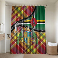 Dominica Creole Day Bathroom Set Madras Pattern Zipper Stylized - Wonder Print Shop
