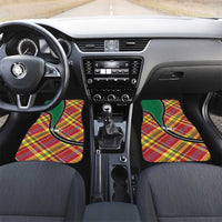 Dominica Creole Day Car Mats Madras Pattern Zipper Stylized - Wonder Print Shop