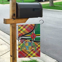 Dominica Creole Day Garden Flag Madras Pattern Zipper Stylized - Wonder Print Shop