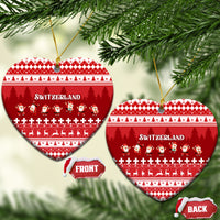 Switzerland Christmas Ceramic Ornament Merry Christmas Funny Santa Claus - Wonder Print Shop