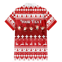 Custom Switzerland Christmas Family Matching Mermaid Dress and Hawaiian Shirt Merry Christmas Funny Santa Claus - Wonder Print Shop