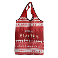 Custom Switzerland Christmas Grocery Bag Merry Christmas Funny Santa Claus