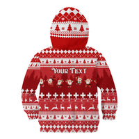 Custom Switzerland Christmas Kid Hoodie Merry Christmas Funny Santa Claus - Wonder Print Shop
