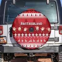 Custom Switzerland Christmas Spare Tire Cover Merry Christmas Funny Santa Claus - Wonder Print Shop