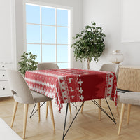 Custom Switzerland Christmas Tablecloth Merry Christmas Funny Santa Claus - Wonder Print Shop