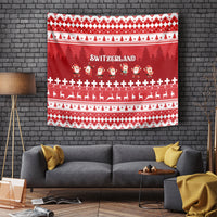 Custom Switzerland Christmas Tapestry Merry Christmas Funny Santa Claus - Wonder Print Shop