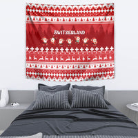 Custom Switzerland Christmas Tapestry Merry Christmas Funny Santa Claus - Wonder Print Shop
