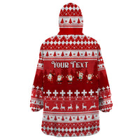 Custom Switzerland Christmas Wearable Blanket Hoodie Merry Christmas Funny Santa Claus - Wonder Print Shop
