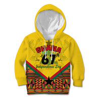 Ghana Independence Day Kid Hoodie Freedom and Justice African Pattern - Wonder Print Shop