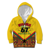 Ghana Independence Day Kid Hoodie Freedom and Justice African Pattern - Wonder Print Shop