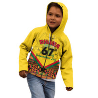 Ghana Independence Day Kid Hoodie Freedom and Justice African Pattern - Wonder Print Shop