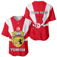 Tunisia Independence Day Baseball Jersey Coat Of Arms Flag Style - Wonder Print Shop