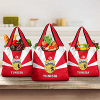 Tunisia Independence Day Grocery Bag Coat Of Arms Flag Style