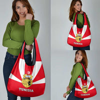 Tunisia Independence Day Grocery Bag Coat Of Arms Flag Style