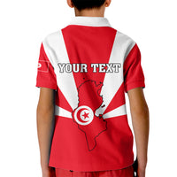 Tunisia Independence Day Kid Polo Shirt Coat Of Arms Flag Style - Wonder Print Shop