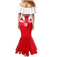 Tunisia Independence Day Mermaid Dress Coat Of Arms Flag Style - Wonder Print Shop