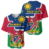Namibia Independence Day Baseball Jersey Coat Of Arms Unique Style - Wonder Print Shop