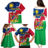 Namibia Independence Day Family Matching Puletasi and Hawaiian Shirt Coat Of Arms Unique Style - Wonder Print Shop