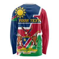 Namibia Independence Day Long Sleeve Shirt Coat Of Arms Unique Style - Wonder Print Shop