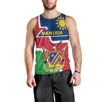 Namibia Independence Day Men Tank Top Coat Of Arms Unique Style - Wonder Print Shop