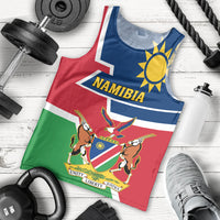 Namibia Independence Day Men Tank Top Coat Of Arms Unique Style - Wonder Print Shop