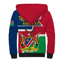 Namibia Independence Day Sherpa Hoodie Coat Of Arms Unique Style - Wonder Print Shop