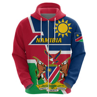 Namibia Independence Day Zip Hoodie Coat Of Arms Unique Style - Wonder Print Shop