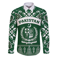 Pakistan Day Family Matching Tank Maxi Dress and Hawaiian Shirt Coat Of Arms Mix Islamic Pattern - Wonder Print Shop