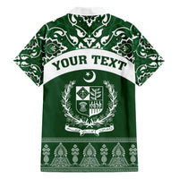 Pakistan Day Hawaiian Shirt Coat Of Arms Mix Islamic Pattern - Wonder Print Shop