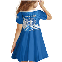 Greece Independence Day Family Matching Mermaid Dress and Hawaiian Shirt Eleftheria i Thanatos Dolphin Jumping - Wonder Print Shop