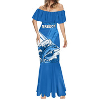 Greece Independence Day Mermaid Dress Eleftheria i Thanatos Dolphin Jumping - Wonder Print Shop