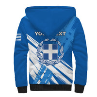 Greece Independence Day Sherpa Hoodie Eleftheria i Thanatos Dolphin Jumping - Wonder Print Shop