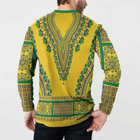 Grenadines Dashiki Button Sweatshirt Proud To Be Grenadines