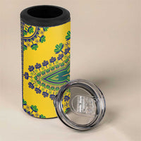 Grenadines Dashiki 4 in 1 Can Cooler Tumbler Proud To Be Grenadines
