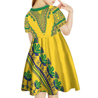 Grenadines Dashiki Kid Short Sleeve Dress Proud To Be Grenadines