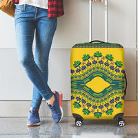 Grenadines Dashiki Luggage Cover Proud To Be Grenadines